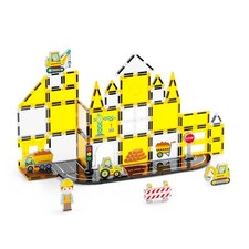 Avizar Magnetic Construction Game for Kids Site Theme 47 Piece Solid