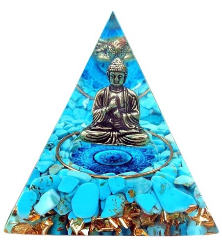 Pyramide orgonite bouddha