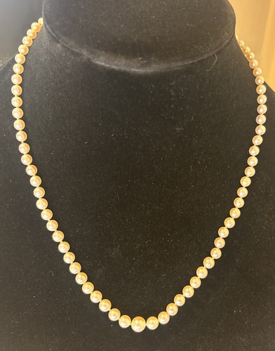 Vtg mikimoto natural graduated - mikimoto,