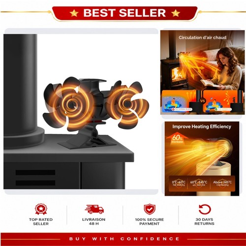 Ventilateur poêle bois - ventilateur, de