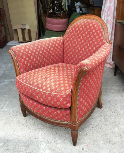 Fauteuil bergère 1920 - fauteuil,