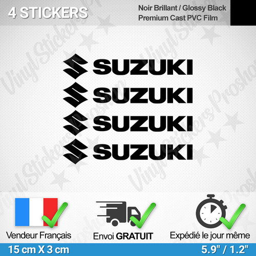 Stickers pour suzuki - pour, noir