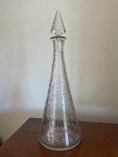 CARAFE CRISTAL SAINT-LOUIS ESTAMPILLÉE BOUCHON D’ORIGINE 1950 JAMAIS UTILISÉE !