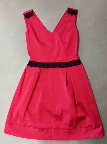 Robe rouge noir - robe, habillée