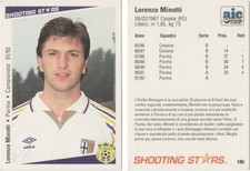 LORENZO MINOTTI - PARMA 1991/1992 91/92 SHOOTING STARS 186