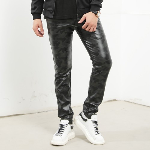 Hommes camouflage simili cuir - hommes,
