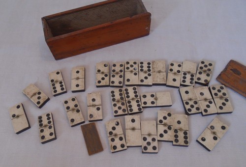Ancien jeu domino bois - domino,