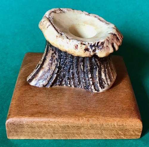 Petit encrier bois de cerf - bois,