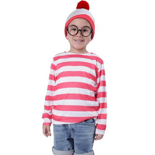 Wally costume with - glasses, and