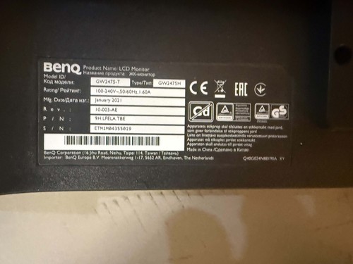 écran benq gw2475 8 - pc, 23,8"