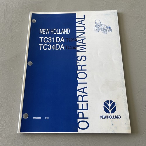 New holland tc31da and tc34da - new,