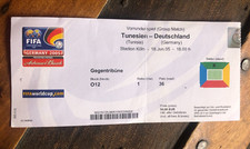 Ticket )) TUNISIA V DEUTSCHLAND  - FIFA CONFEDERATION CUP 2005 GERMANY
