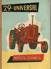 TECHNICAL NOTICE UNIVERSAL TRACTOR UTOS 29