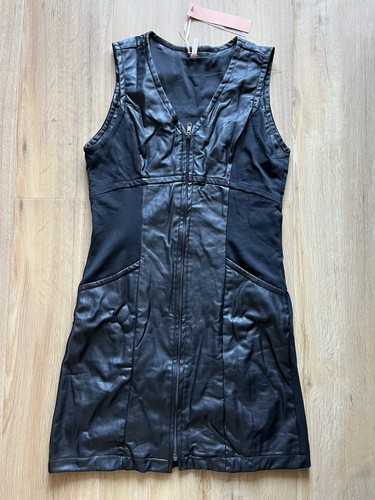 Robe sweewë noir simili - sweewë,