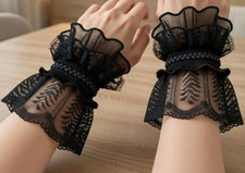 Manchettes Dentelle Noire