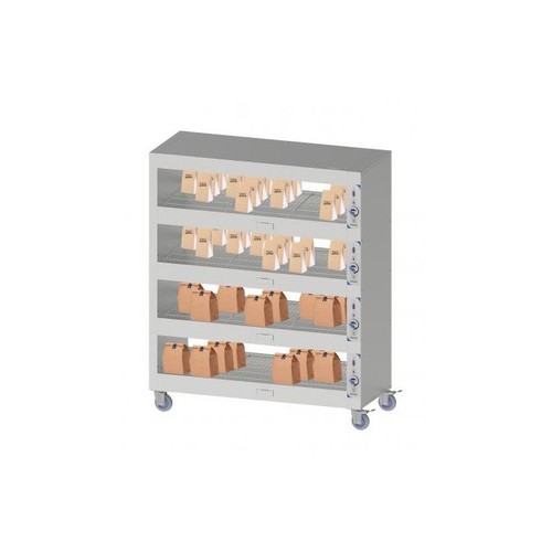 Armoire inox chauffante mobile