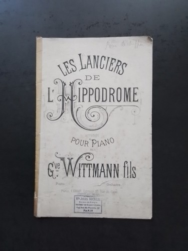 Partition ancienne piano g - partition,