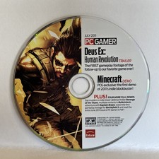 MINECRAFT  CD Demo Disc PC Gamer Exclusive July 2011 Deus Ex HR Trailer