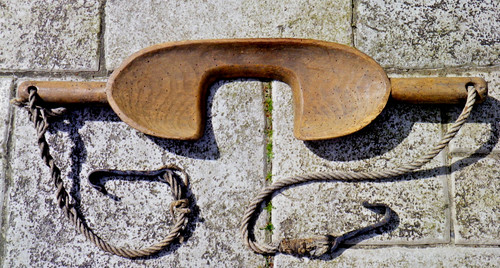 Ancien joug porte - , en