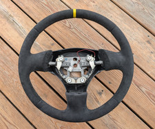 Volant ALCANTARA Mazda MX5 Nardi Torino 323 F 99-25 rayure jaune NEUF