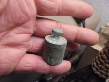 Antique weight of 100 gr brass market scale or grocer, Roberval