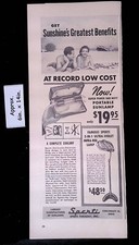 1949 Sperti Faraday Portable Sunlamp & 2 in 1 UV Infra-Red Lamp Print Ad 46273