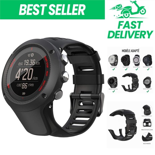Bracelet tpu noir pour - tpu, montre