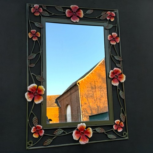 Miroir fer forgé avec - fer,