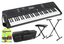 Piano Clavier Numerique Synthes 61 Touches USB Polyphonie 64 Set Support et Banc