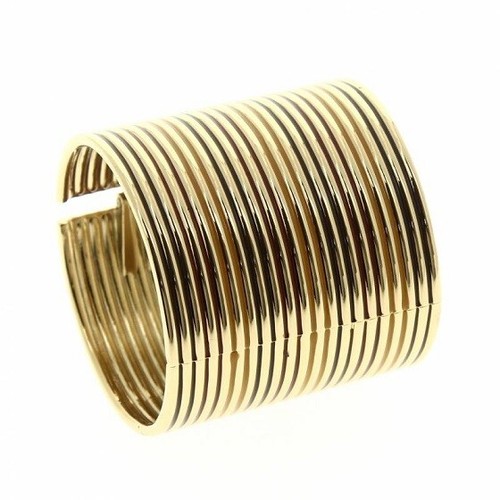 Bracelet manchette doré - bracelet,