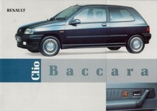 Renault Clio Baccara 1.4 Auto 3-dr 1991 UK Market Launch Foldout Sales Brochure