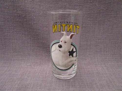 Verre illustré tintin - verre, "tintin"