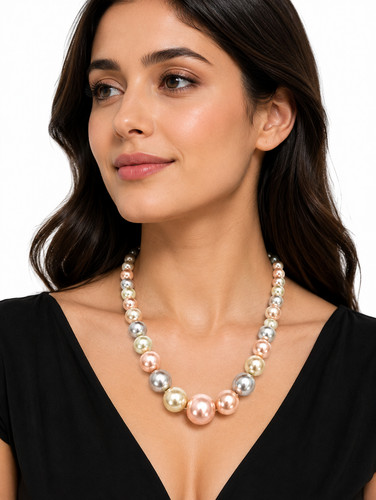Collier perles pour - de,