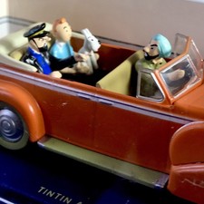 1/43rd Atlas Car Taxi New Delhi Cadillac Tintin In Tibet Comic 1960