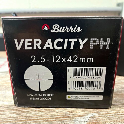 Burris veracity 5 12x42 - ph, 2.5-12x42