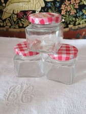 3 Petits Pots En Verre Avec