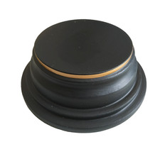 Socle Support Rond  bois noir