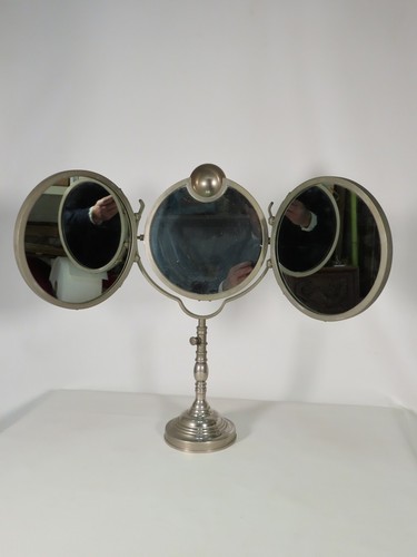 Rare miroir triptyque sur - sur, pied