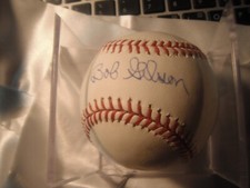 Bob Gibson Autograph ML Selig Baseball Hall of Fame Cardinals