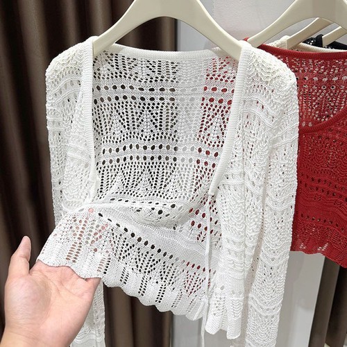 Gilet dentelle crochet - en, au