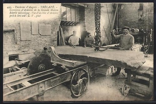 Cpa trélazé carrières - trélazé,,