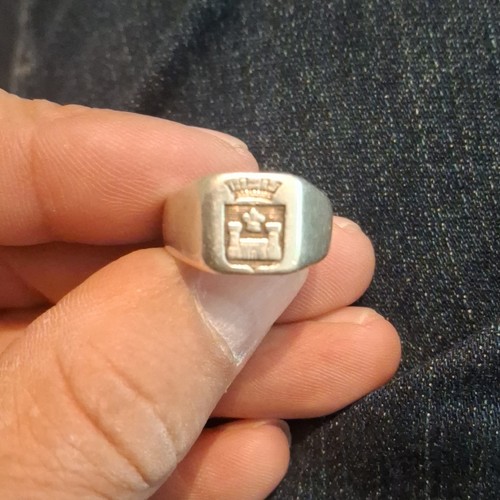 Chevalière bague homme argent