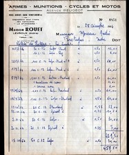 LEVROUX (36) PEUGEOT DEALER AGENCY / BICYCLES MOTORCYCLES WEAPONS "ROUET" in 1964