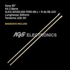 KIT 2 BARRES BANDES TV 58 LED
