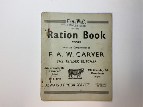 Carnet rationnement 1953 - 1953-, 1954