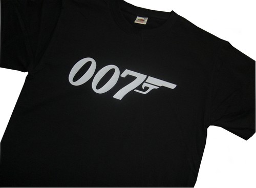 Shirt logo 007 james - t-shirt,