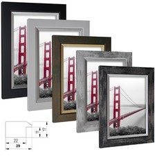 Cadre D'Image Elegance Bois MDF Photo Affiche Couleur Taille Éligible Moderne