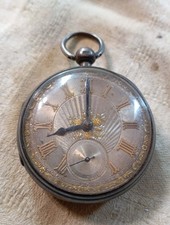 Grosse montre gousset à coq