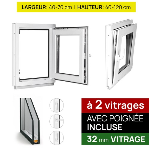 Fenêtre pvc double - pvc,