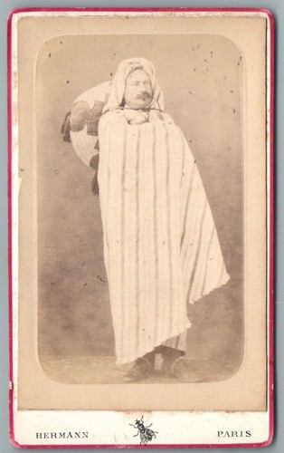 Cdv 1870 homme - burnous, &